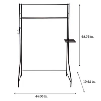 Organize It All Multi-Use Space Saver Rack in Black