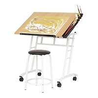 Studio Designs Studio 2-Piece Drafting Table and Stool Set