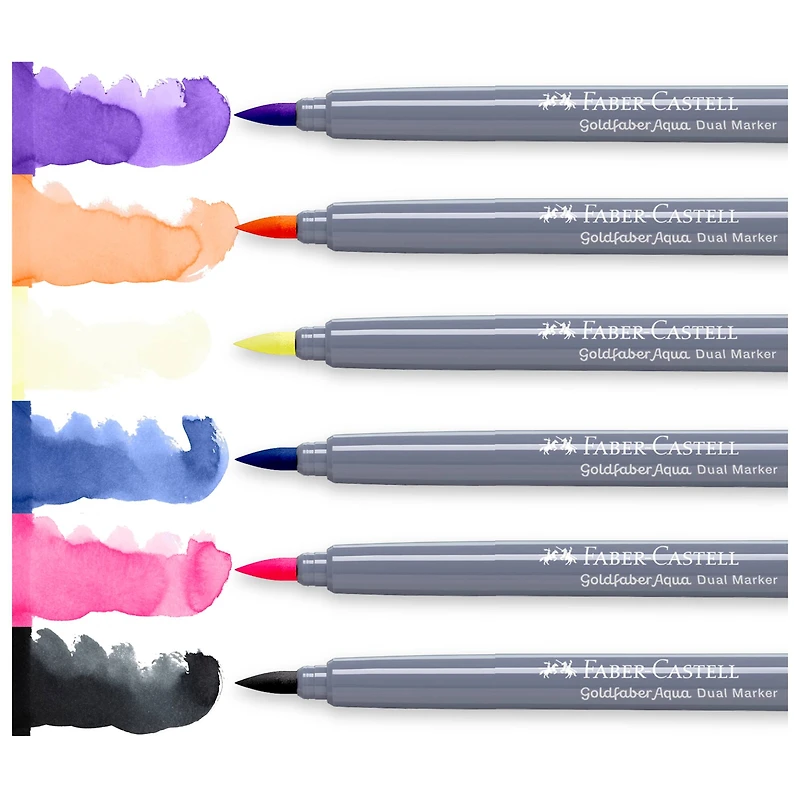 Goldfaber Fantasy Dual Ended Aqua Marker, 6ct.