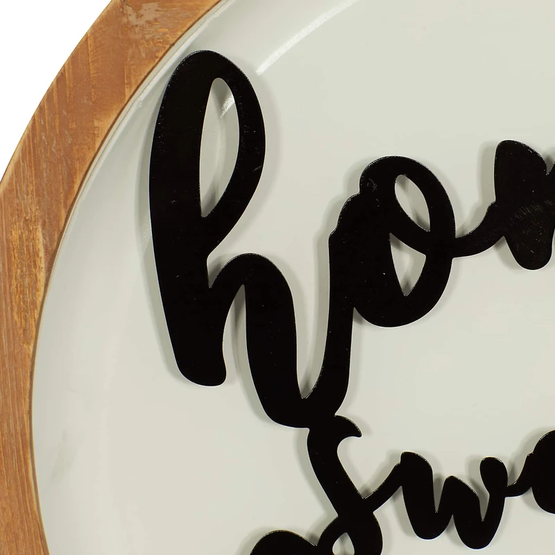 White Metal Farmhouse Wall Decor 17" x 17" x 2"