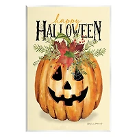 Stupell Industries Happy Halloween Jack-o-Lantern Wall Plaque Art
