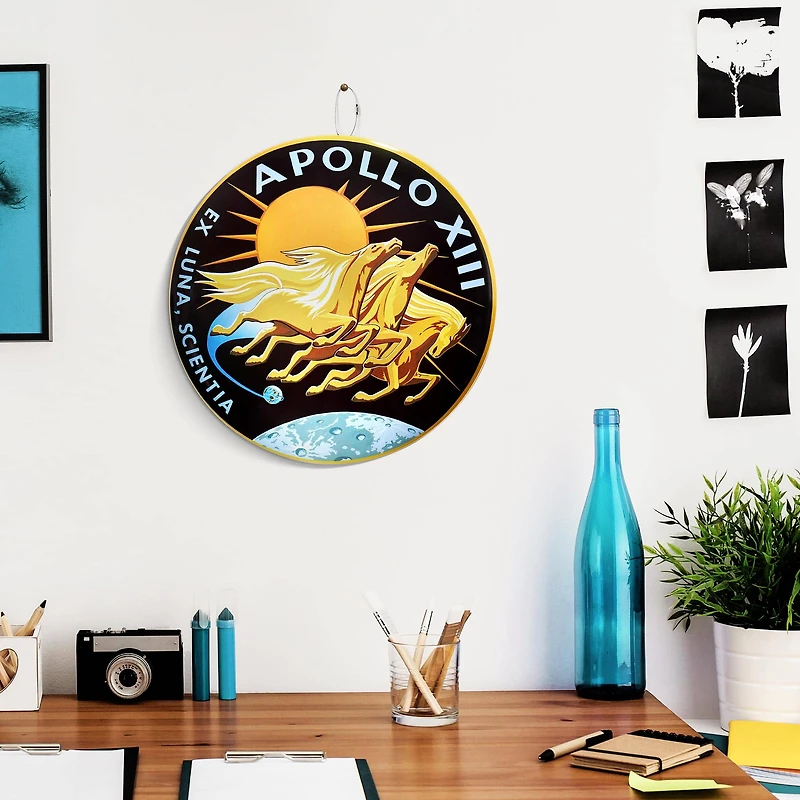 Apollo 13 Dome Metal Wall Sign