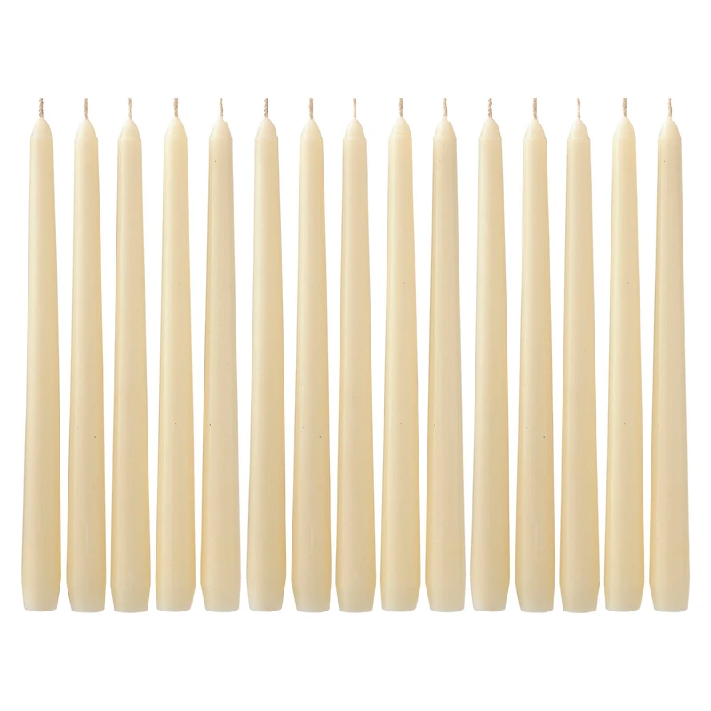 12 Packs: 15 ct. (180 total) Basic Elements™ 10" Ivory Taper Candles by Ashland®