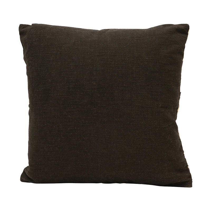 Hello Honey® White & Black Cotton Scallop Pattern Pillow