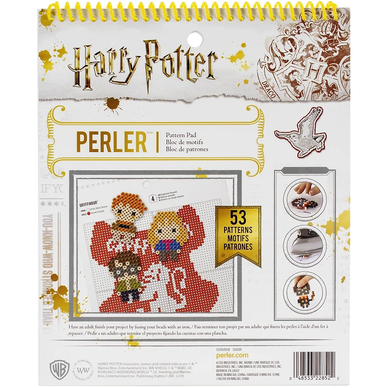 Perler™ Harry Potter™ Fused Bead Pattern Pad, 14 sheets