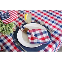 DII® Red & Blue Check Cloth Dinner Napkins, 6ct.