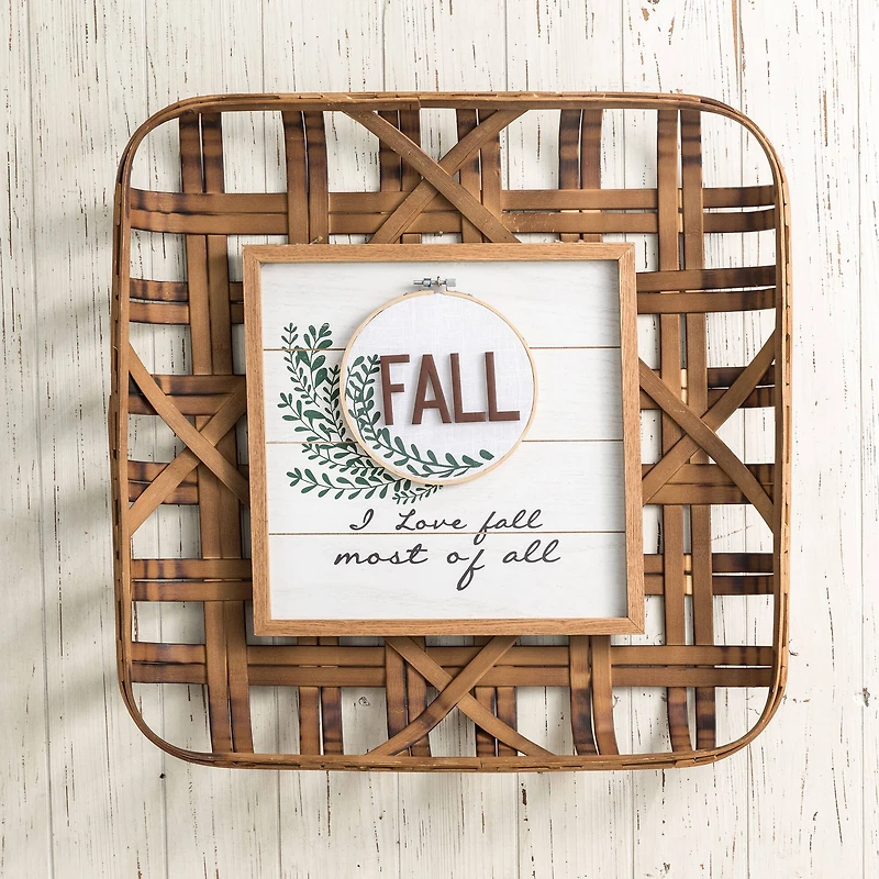 Glitzhome® Bamboo Hanging Tobacco Basket