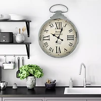 Bond Street West End Antique Pocket Watch Wall Clock 28"