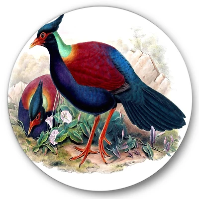 Designart - Vintage Birds In The Wild II