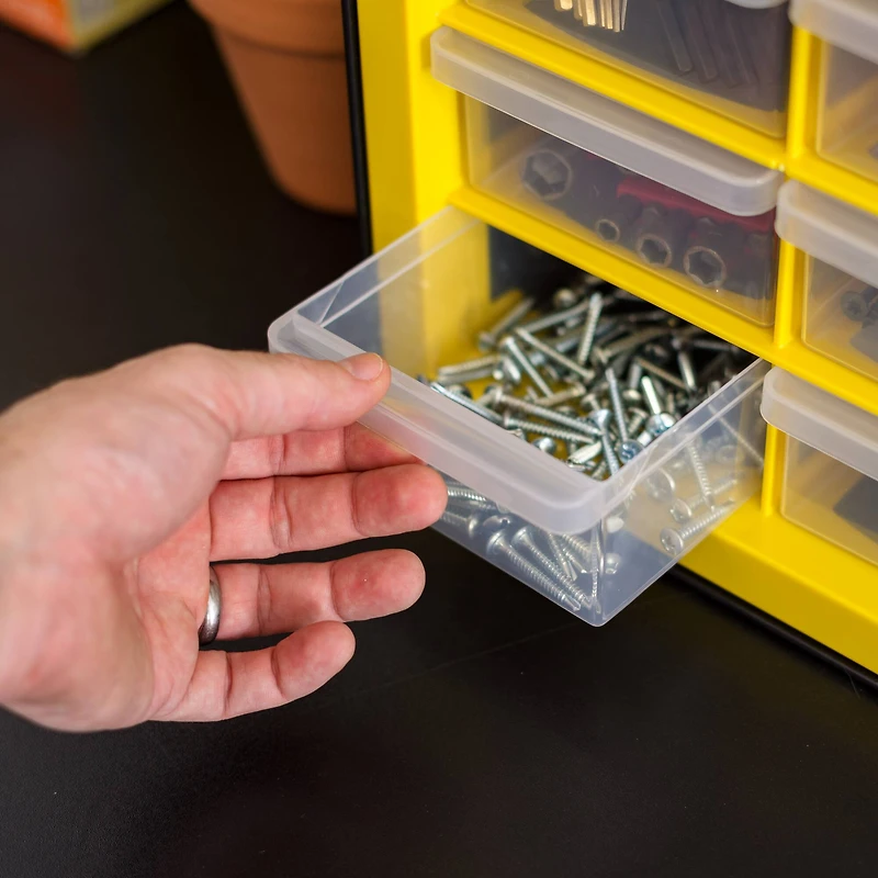 IRIS® Yellow & Black 44-Drawer Parts Cabinet