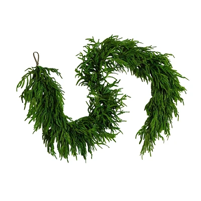 8ft. Artificial Real Touch Norfolk Island Pine Garland with Natural Look