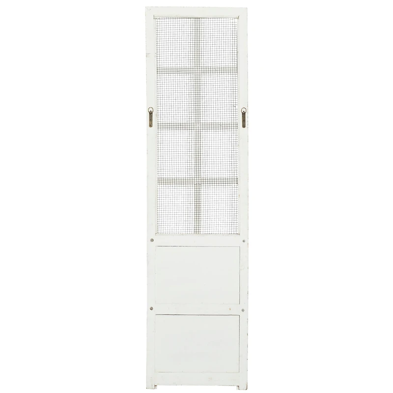 68" Cream Farmhouse Abstract Wood Wall Décor