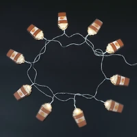 10ct. Warm White LED Pumpkin Latte String Lights by Ashland®