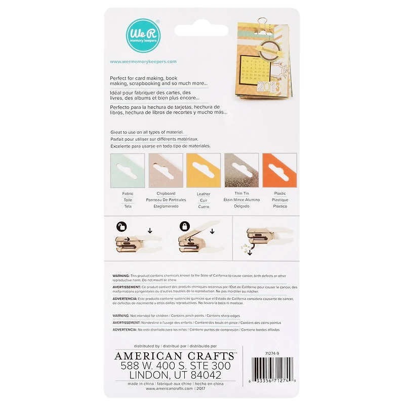 We R Memory Keepers® Crop-A-Dile® Euro Hook Power Punch