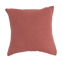 Hello Honey® Rose with Gold Foil Dots Double Cloth Pleated Cotton Pillow
