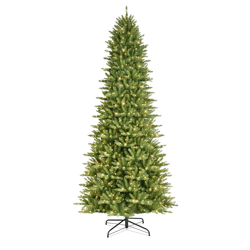 9ft. Pre-Lit Slim Fraser Fir Artificial Christmas Tree