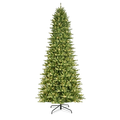 9ft. Pre-Lit Slim Fraser Fir Artificial Christmas Tree