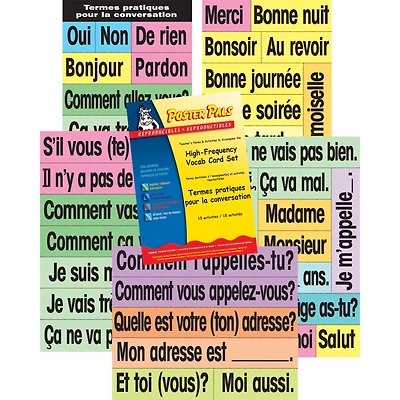 Poster Pals® French High-Frequency Vocabulary Card Set