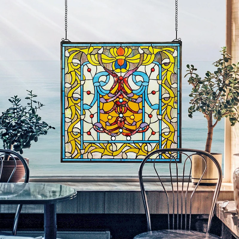 20.5" Bedford Manor Stained Glass Window