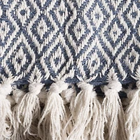DII® French Blue Double Diamond Throw
