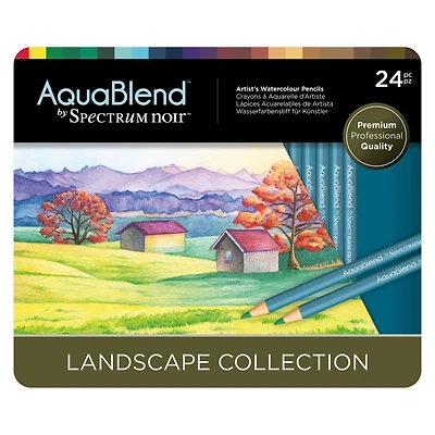Spectrum Noir™ Aquablend™ Landscapes 24 Color Watercolor Pencil Set