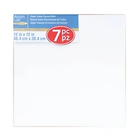 4 Packs: 7 ct. (28 total) 12" x 12" Super Value Canvas by Artist's Loft®