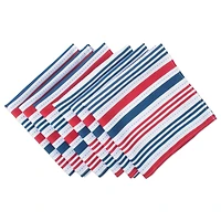 DII® Patriotic Stripe Outdoor Napkin, 6ct.