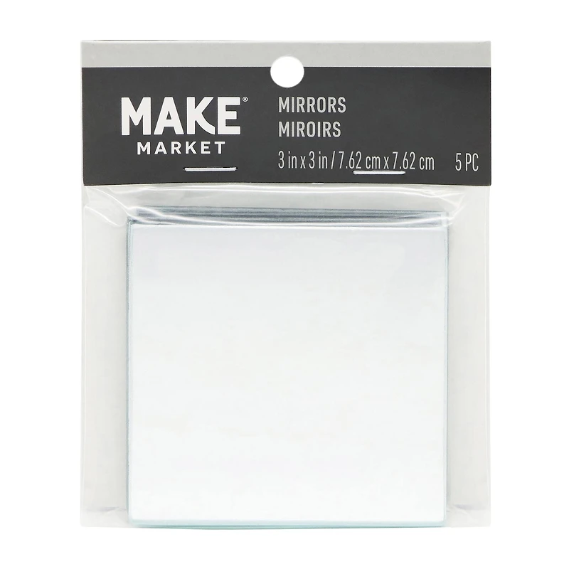 3" Square Mirrors, 5ct. by Make Market®