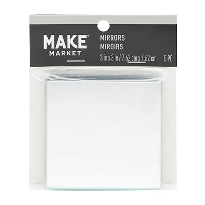 3" Square Mirrors, 5ct. by Make Market®