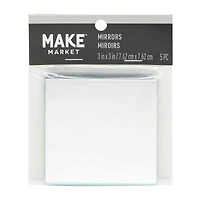 3" Square Mirrors, 5ct. by Make Market®