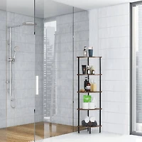 NEX™ 50" Brown 5-Tier Corner Shelf