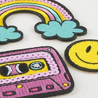 Rainbow & Cassette Tape Embroidery Stickers by Creatology™