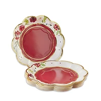 Kate Aspen® 7" Burgundy Blush Floral Premium Paper Plates, 64ct.