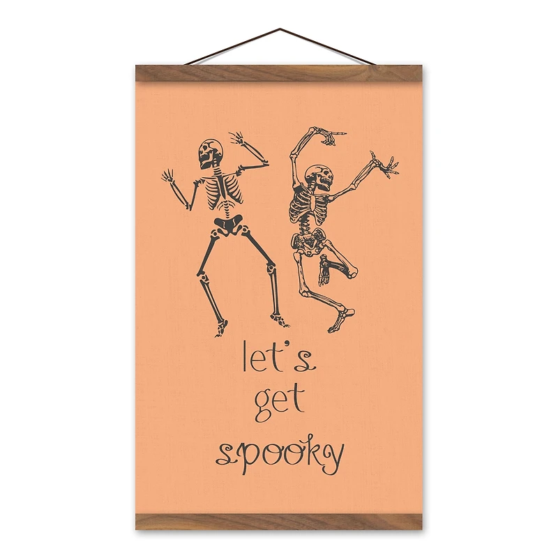 Let's Get Spooky 12" x 18" Teak Hanging Canvas