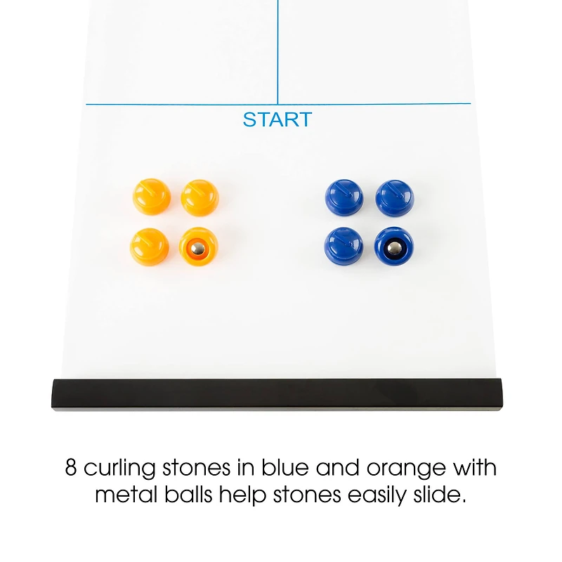 Toy Time Indoor Magnetic Roll Up Tabletop Curling Game