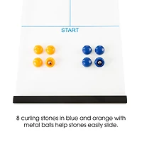 Toy Time Indoor Magnetic Roll Up Tabletop Curling Game
