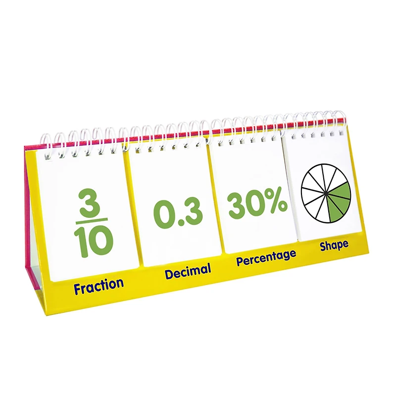 Junior Learning® Double-Sided Fractions Flips