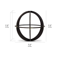 7.5" Metal Dyson Sphere Sculpture