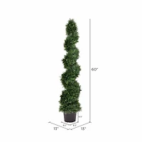 5ft. Potted Green Cedar Spiral Tree