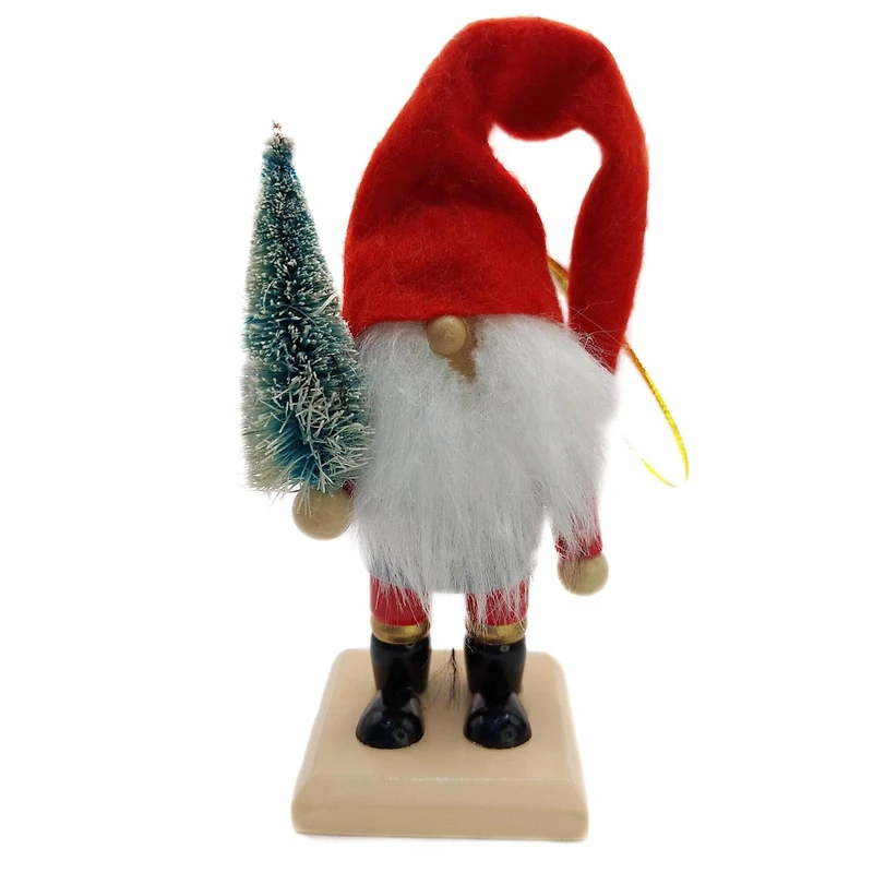 Wizardi Classic Wooden Christmas Gnomes Festive Decoration Set