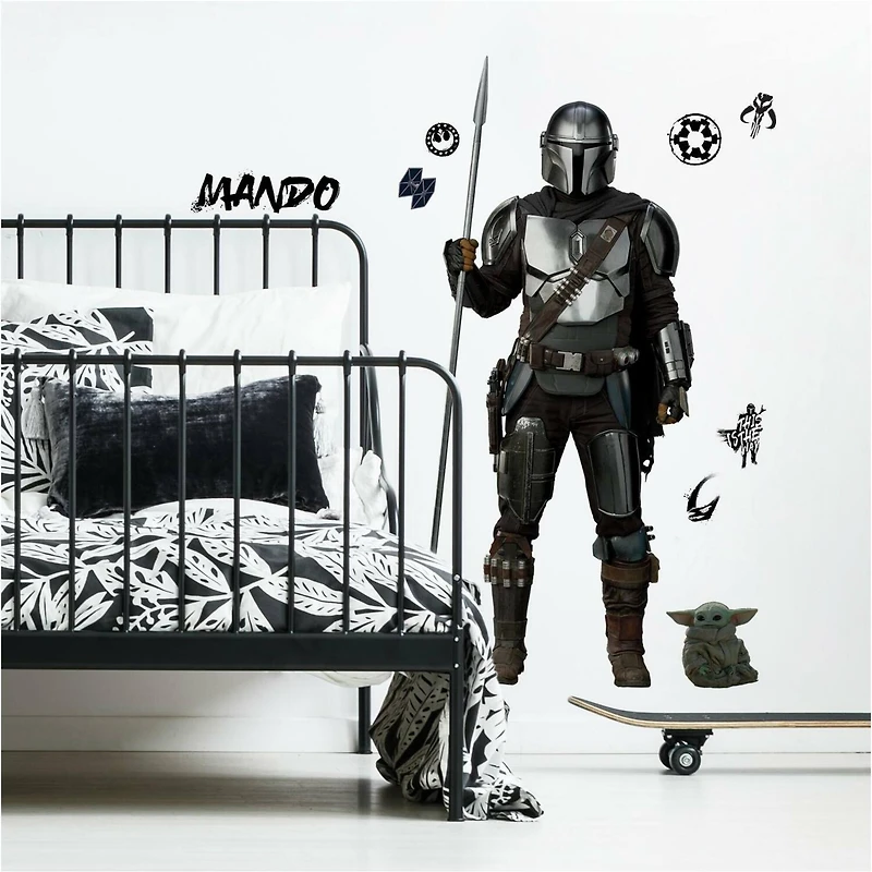 RoomMates Star Wars The Mandalorian In Beskar Peel & Stick Giant Wall Decal
