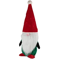 35" Lighted Red & Green Christmas Gnome Yard Decoration