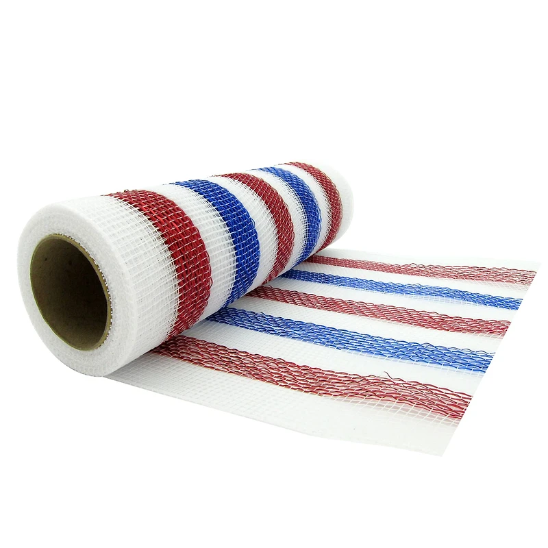 10" x 19ft. Red, White & Blue Striped Mesh by Celebrate It™