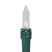 Battery Operated LED Mini Christmas Lights - Warm White  - 15.75' Green Wire - 50ct