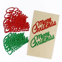 Merry Christmas Glitter Die-Cut Stickers by Recollections™