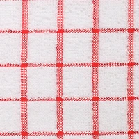 DII® Red & White Windowpane Terry Dishcloths, 6ct.