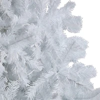 9ft. Pre-Lit White Artificial Christmas Tree, Clear LED Lights
