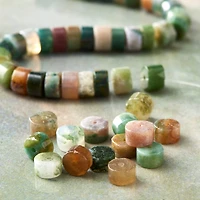 Green Fancy Jasper Round Heishi Beads by Bead Landing™, 6mm