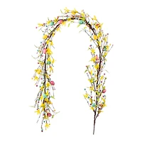 Glitzhome® 6ft Easter Egg & Flower Garland