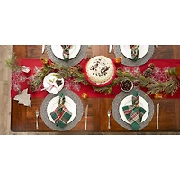 DII® 70" Sparkle Snowflakes Embroidered Table Runner